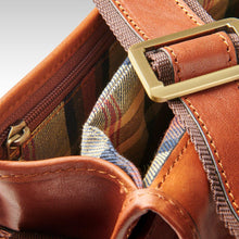 Load image into Gallery viewer, Tan Leather Messenger Bag - Misaro Australia