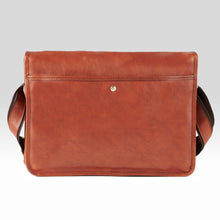 Load image into Gallery viewer, Tan Leather Messenger Bag - Misaro Australia